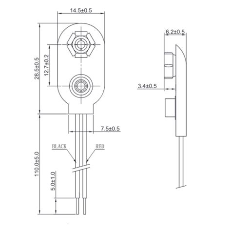 plastic electrical enclosures 9v battery|9v battery holder dimensions.